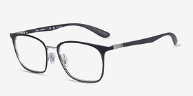 Ray-Ban RB6486 Liteforce Noir Métal Montures de lunettes de vue d'EyeBuyDirect, Vue d'Angle