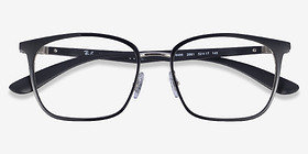 Ray-Ban RB6486 Liteforce Noir Métal Montures de lunettes de vue d'EyeBuyDirect, Vue Rapprochée