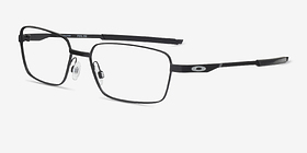 Oakley Foil RQ Satin Black Métal Montures de lunettes de vue d'EyeBuyDirect, Vue d'Angle