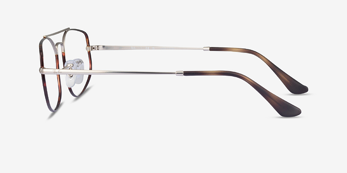 Ray-Ban RB6545 Explorer 5 Silver Tortoise Métal Montures de lunettes de vue d'EyeBuyDirect