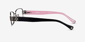 Coach HC5001 Taryn Dark Silver Métal Montures de lunettes de vue d'EyeBuyDirect, Vue de Côté