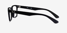 Ray-Ban RB7025 Noir Plastique Montures de lunettes de vue d'EyeBuyDirect, Vue de Côté