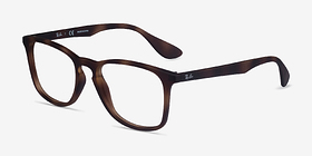 Ray-Ban RB7074 Écailles Plastique Montures de lunettes de vue d'EyeBuyDirect, Vue d'Angle