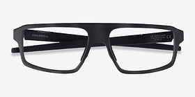 Oakley Cogswell Satin Black Camo Plastique Montures de lunettes de vue d'EyeBuyDirect, Vue Rapprochée