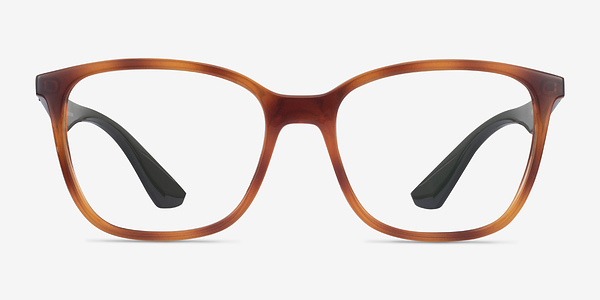 Ray-Ban RB7066 Tortoise & Green Plastique Montures de lunettes de vue