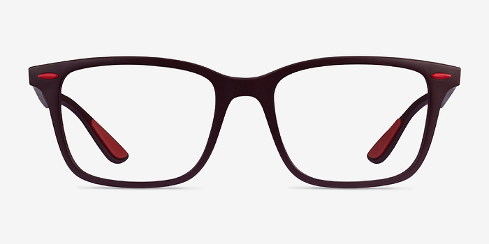 Ray-Ban RB7144M Dark Burgundy Plastique Montures de lunettes de vue d'EyeBuyDirect