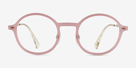 Ray-Ban RB7087 Lightray Rose Plastique Montures de lunettes de vue d'EyeBuyDirect, Vue de Face