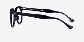 Ray-Ban RB5398 Hawkeye Shiny Black Acétate Montures de lunettes de vue d'EyeBuyDirect, Vue de Côté