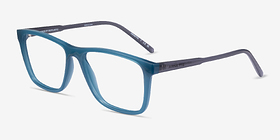 ARNETTE Big Bad Transparent Teal Plastique Montures de lunettes de vue d'EyeBuyDirect, Vue d'Angle