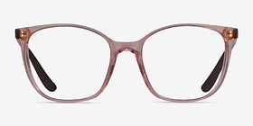 Vogue Eyewear VO5356 Transparent Beige Plastique Montures de lunettes de vue d'EyeBuyDirect, Vue de Face