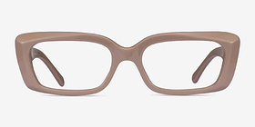 Vogue Eyewear VO5441 Full Beige Acétate Montures de lunettes de vue d'EyeBuyDirect, Vue de Face