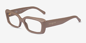 Vogue Eyewear VO5441 Full Beige Acétate Montures de lunettes de vue d'EyeBuyDirect, Vue d'Angle