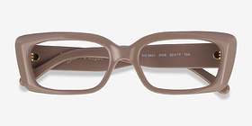 Vogue Eyewear VO5441 Full Beige Acétate Montures de lunettes de vue d'EyeBuyDirect, Vue Rapprochée