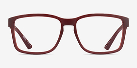 ARNETTE Dirkk Matte Red Plastique Montures de lunettes de vue d'EyeBuyDirect, Vue de Face