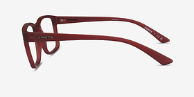 ARNETTE Dirkk Matte Red Plastique Montures de lunettes de vue d'EyeBuyDirect, Vue de Côté