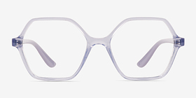 Vogue Eyewear VO5363 Transparent Purple Plastique Montures de lunettes de vue d'EyeBuyDirect, Vue de Face