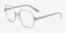 Vogue Eyewear VO5363 Transparent Purple Plastique Montures de lunettes de vue d'EyeBuyDirect, Vue d'Angle