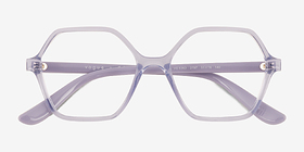 Vogue Eyewear VO5363 Transparent Purple Plastique Montures de lunettes de vue d'EyeBuyDirect, Vue Rapprochée