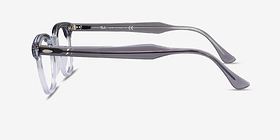 Ray-Ban RB5398 Hawkeye Gray Clear Acétate Montures de lunettes de vue d'EyeBuyDirect, Vue de Côté