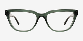 Vogue Eyewear VO5443 Transparent Green Acétate Montures de lunettes de vue d'EyeBuyDirect, Vue de Face
