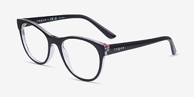 Vogue Eyewear VO5336  Black Serigraphy Plastique Montures de lunettes de vue d'EyeBuyDirect, Vue d'Angle