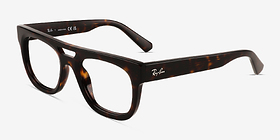 Ray-Ban RB7226 Phil Écailles Plastique Montures de lunettes de vue d'EyeBuyDirect, Vue d'Angle