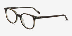 Ray-Ban RB5397 Elliot Écailles Acétate Montures de lunettes de vue d'EyeBuyDirect, Vue d'Angle