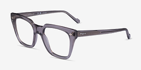 Vogue Eyewear VO5371 Transparent Gray Acétate Montures de lunettes de vue d'EyeBuyDirect, Vue d'Angle