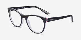 Vogue Eyewear VO5336 Noir Plastique Montures de lunettes de vue d'EyeBuyDirect, Vue d'Angle