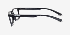 ARNETTE Koko Shiny Black Plastique Montures de lunettes de vue d'EyeBuyDirect, Vue de Côté