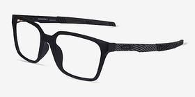 Oakley Dehaven A Noir Plastique Montures de lunettes de vue d'EyeBuyDirect, Vue d'Angle