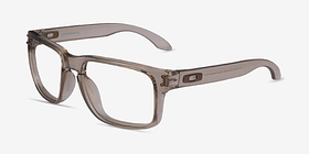 Oakley Holbrook Rx Clear Brown Plastique Montures de lunettes de vue d'EyeBuyDirect, Vue d'Angle