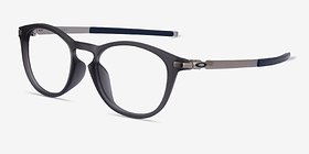 Oakley Pitchman R A Matte Gray Plastique Montures de lunettes de vue d'EyeBuyDirect, Vue d'Angle
