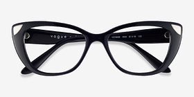 Vogue Eyewear VO5455 Noir Plastique Montures de lunettes de vue d'EyeBuyDirect, Vue Rapprochée