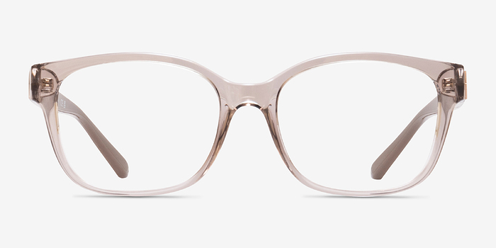 Armani Exchange AX3098 Shiny Transparent Brown Plastique Montures de lunettes de vue d'EyeBuyDirect