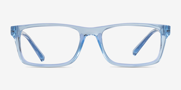 Armani Exchange AX3115 Shiny Transparent Blue Plastique Montures de lunettes de vue