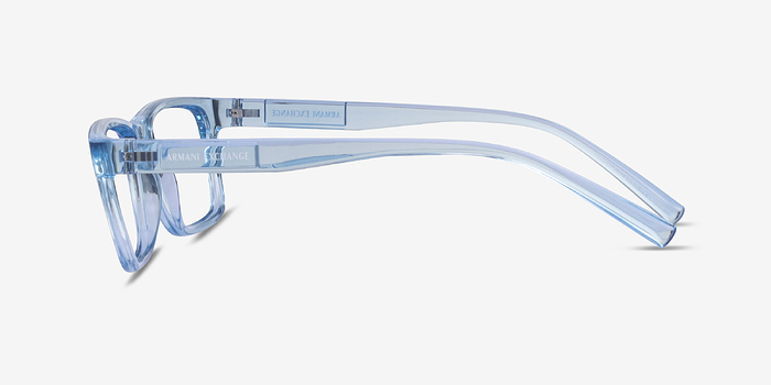 Armani Exchange AX3115 Shiny Transparent Blue Plastique Montures de lunettes de vue d'EyeBuyDirect