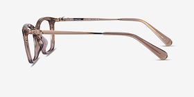 Coach HC6146U Transparent Brown Plastique Montures de lunettes de vue d'EyeBuyDirect, Vue de Côté