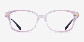 Coach HC6172 Gradient Transparent Purple Acétate Montures de lunettes de vue d'EyeBuyDirect, Vue de Face
