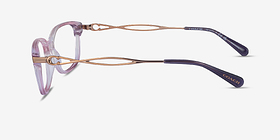 Coach HC6172 Gradient Transparent Purple Acétate Montures de lunettes de vue d'EyeBuyDirect, Vue de Côté
