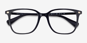 Ralph RA7147 Shiny Black Acétate Montures de lunettes de vue d'EyeBuyDirect, Vue Rapprochée