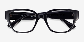 Vogue Eyewear VO5458B Shiny Black Plastique Montures de lunettes de vue d'EyeBuyDirect, Vue Rapprochée