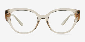 Vogue Eyewear VO5482 Transparent Champagne Plastique Montures de lunettes de vue d'EyeBuyDirect, Vue de Face