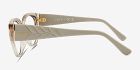 Vogue Eyewear VO5482 Transparent Champagne Plastique Montures de lunettes de vue d'EyeBuyDirect, Vue de Côté