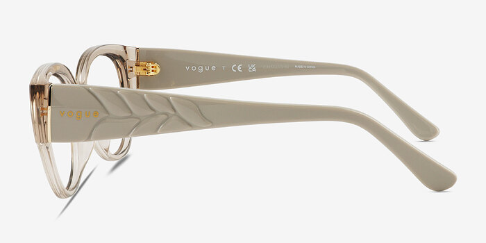 Vogue Eyewear VO5482 Transparent Champagne Plastique Montures de lunettes de vue d'EyeBuyDirect