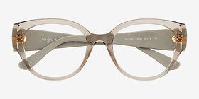 Vogue Eyewear VO5482 Transparent Champagne Plastique Montures de lunettes de vue d'EyeBuyDirect, Vue Rapprochée