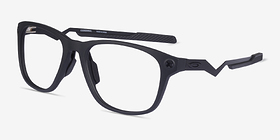 Oakley Cerebral Noir Plastique Montures de lunettes de vue d'EyeBuyDirect, Vue d'Angle