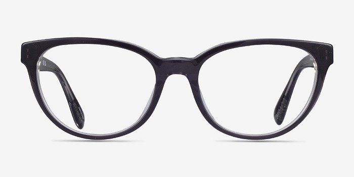 Coach HC6210U Transparent Gray Acétate Montures de lunettes de vue d'EyeBuyDirect