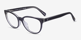 Coach HC6210U Transparent Gray Acétate Montures de lunettes de vue d'EyeBuyDirect, Vue d'Angle