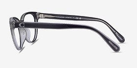 Coach HC6210U Transparent Gray Acétate Montures de lunettes de vue d'EyeBuyDirect, Vue de Côté